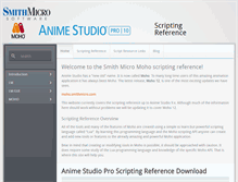 Tablet Screenshot of animestudioscripting.com
